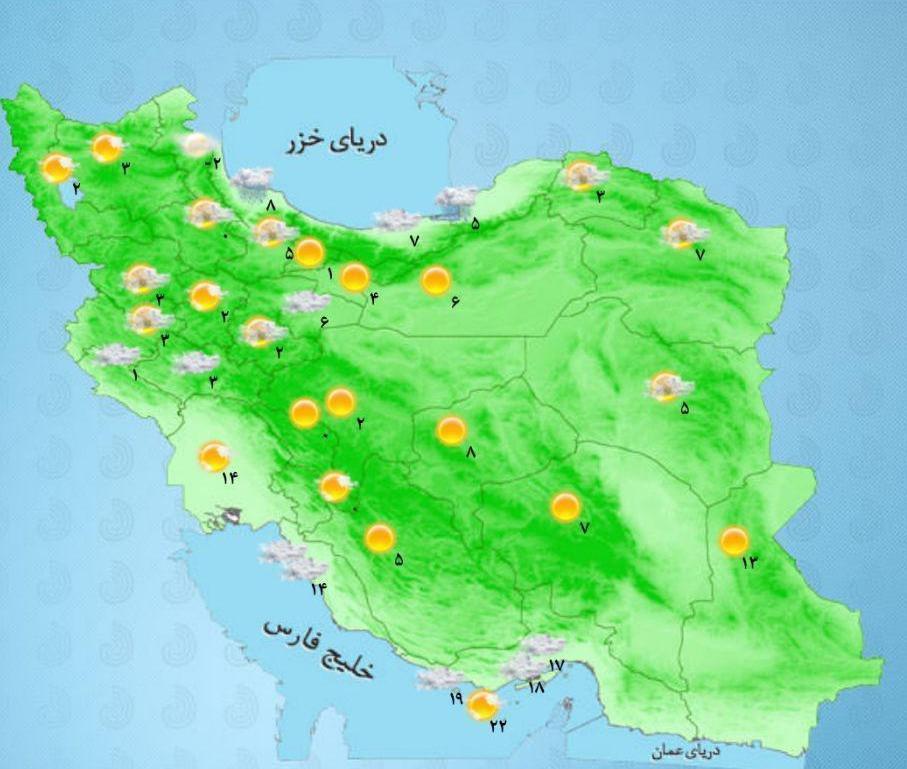 وضعیت جوی و ترافیکی کشور سه شنبه ۳۰ بهمن تا هفته دیگر+تصاویر